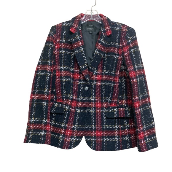 Talbots Aberdeen Tartan Plaid Wool Blend Blazer - Picture 1 of 6